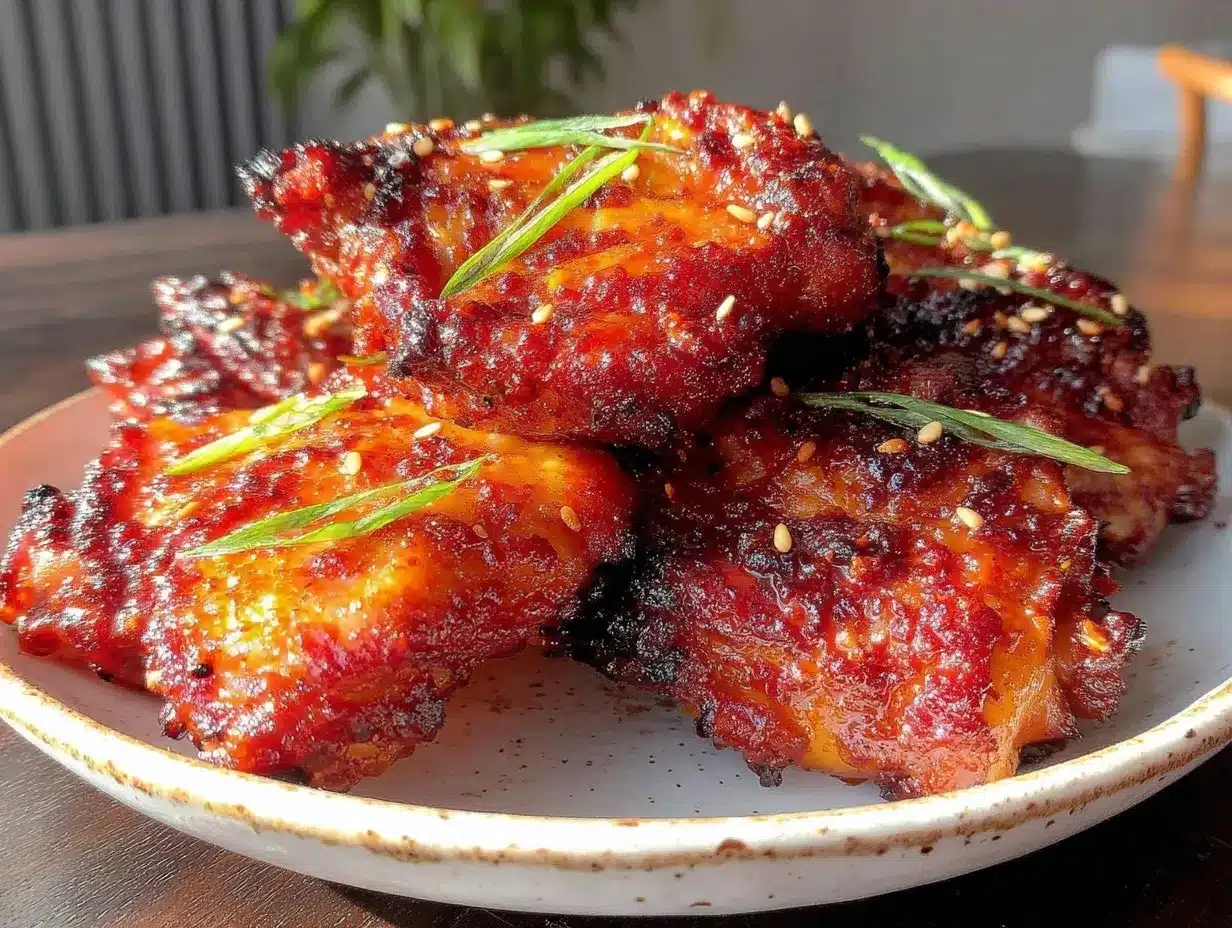crispy korean gochujang chicken thighs preparation steps