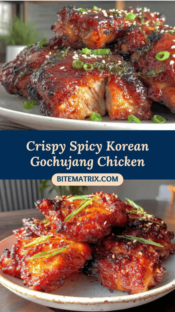 crispy korean gochujang chicken thighs recipe