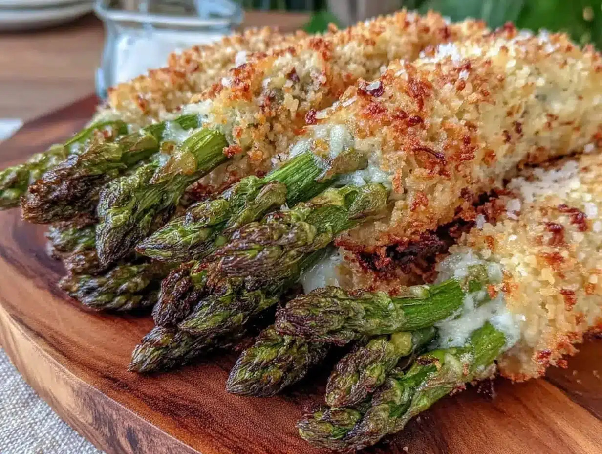 crispy parmesan roasted asparagus bundles preparation steps