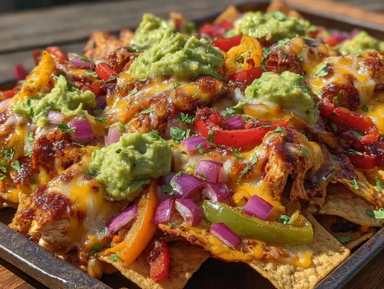 crispy sheet pan fajita nachos preparation steps