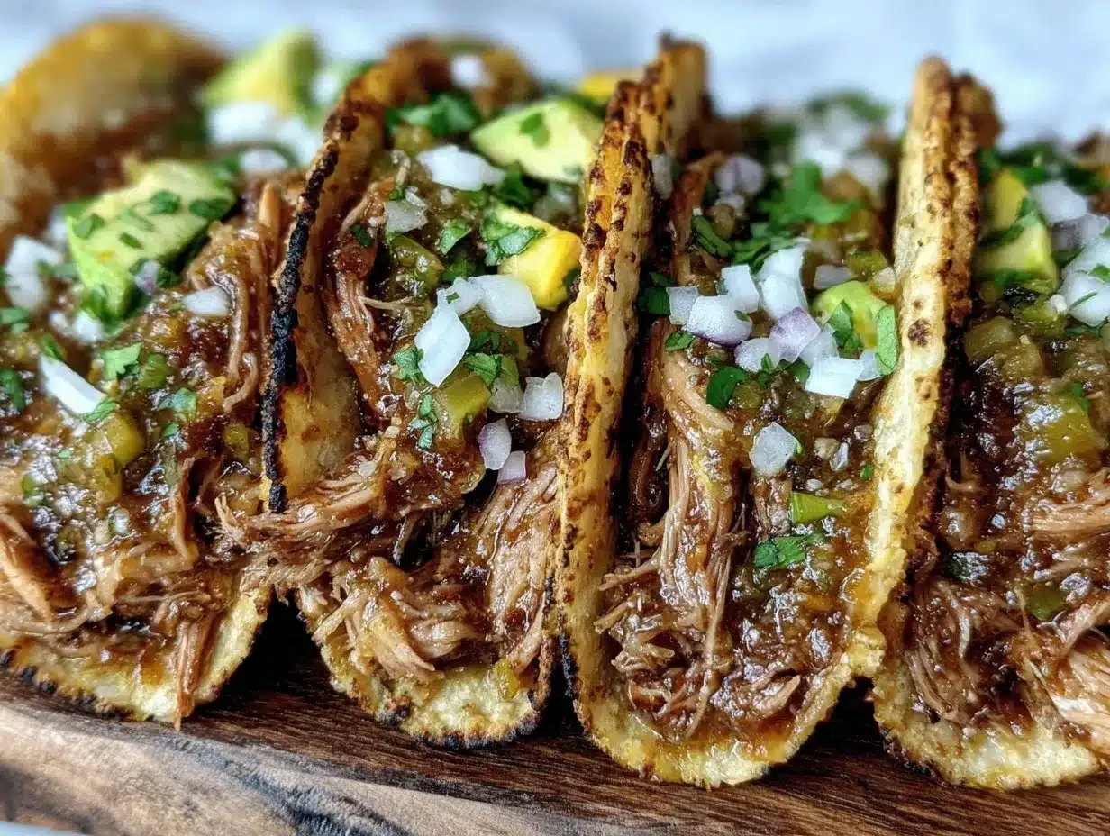 crockpot salsa verde chicken tacos preparation steps