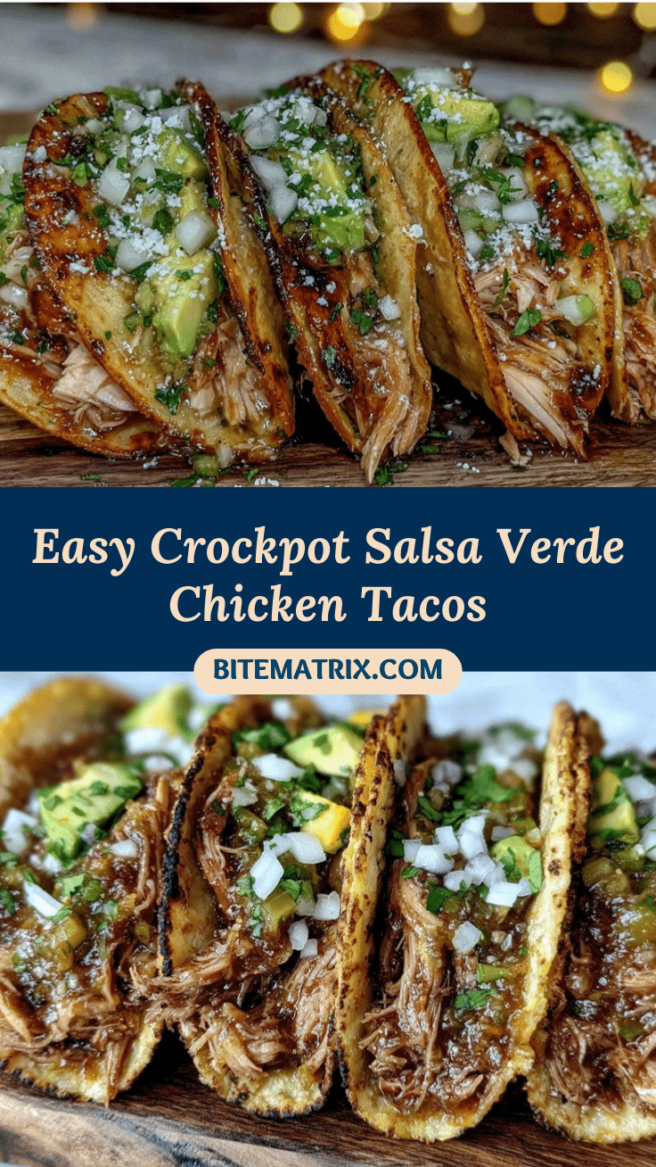 crockpot salsa verde chicken tacos recipe