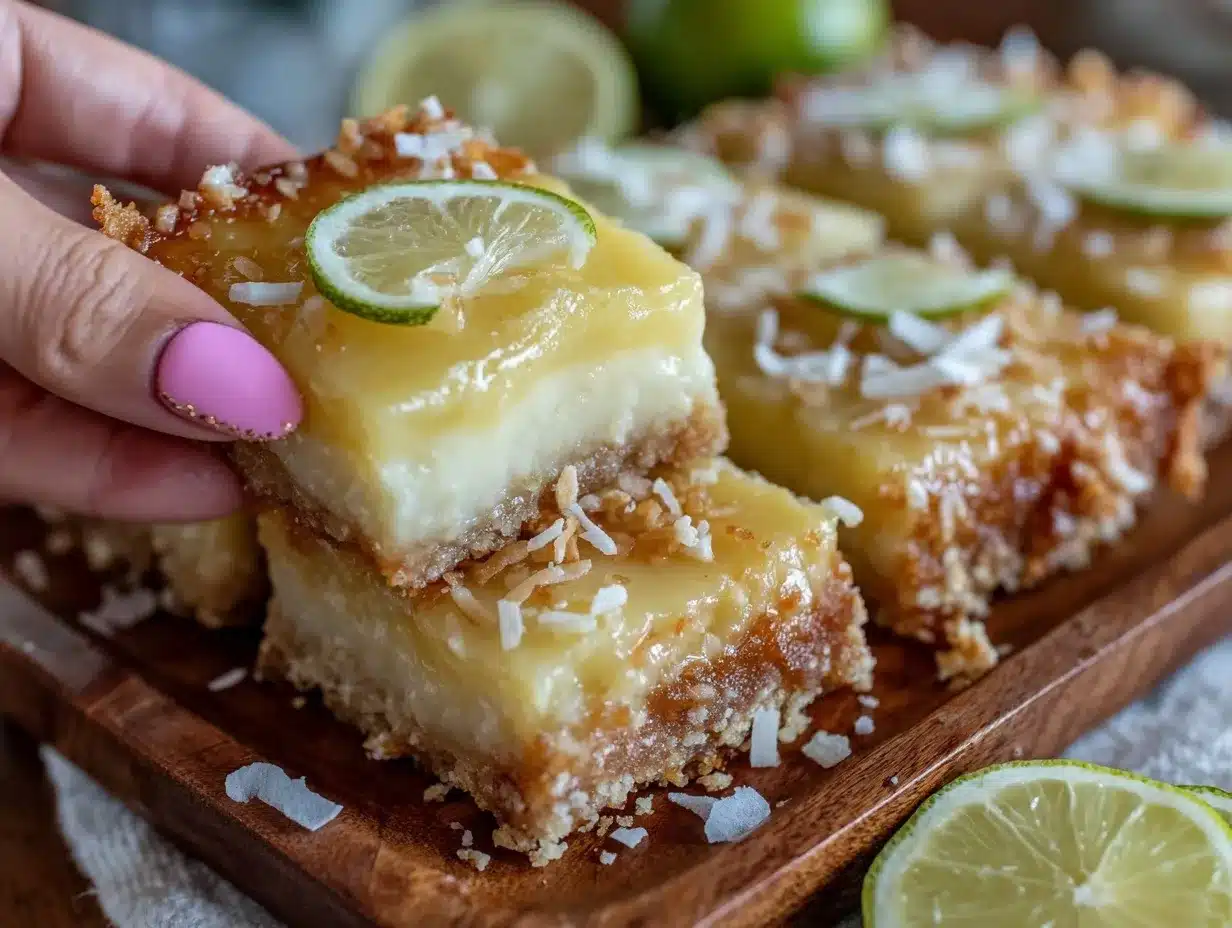 dairy-free lemon coconut cream bars preparation steps