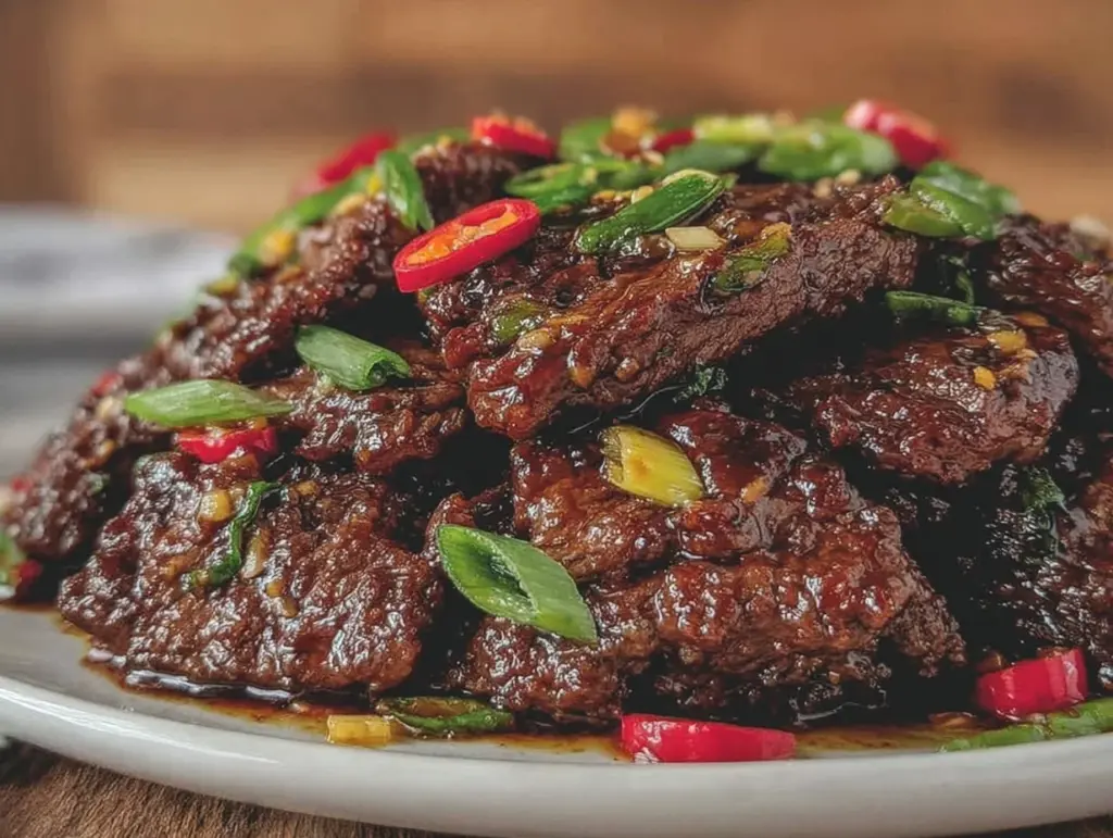 Easy Crispy Blackstone Mongolian Beef - featured image