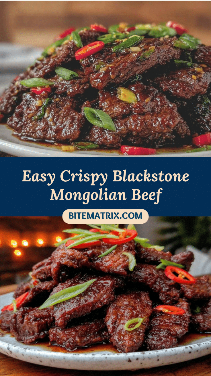 Easy Crispy Blackstone Mongolian Beef recipe