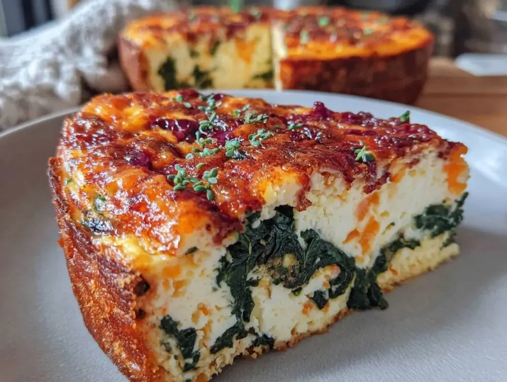 easy keto crustless quiche - featured image