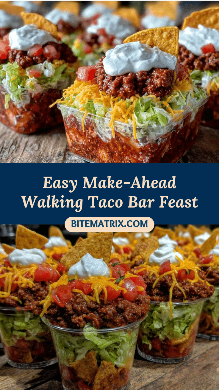 easy make-ahead walking taco bar recipe
