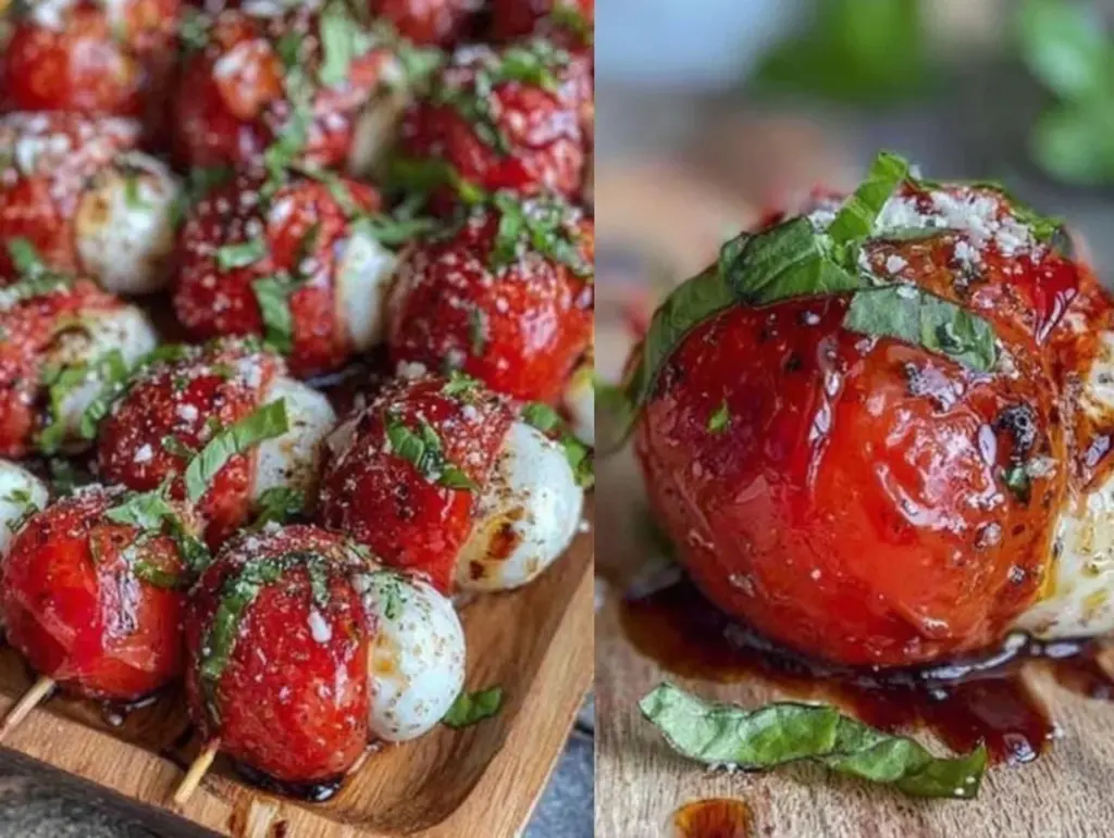 fresh caprese salad skewers - featured image
