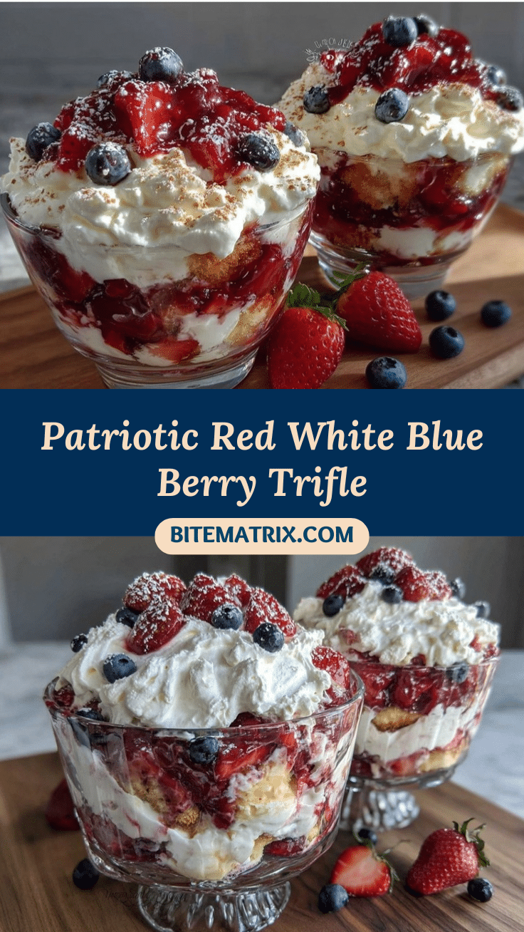 fresh red white and blue berry trifle recipe