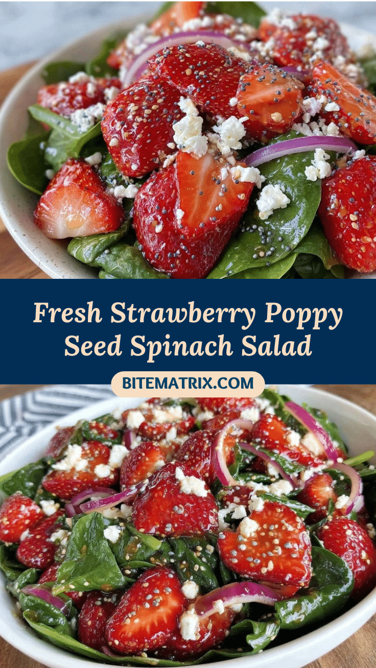 fresh strawberry poppy seed spinach salad recipe