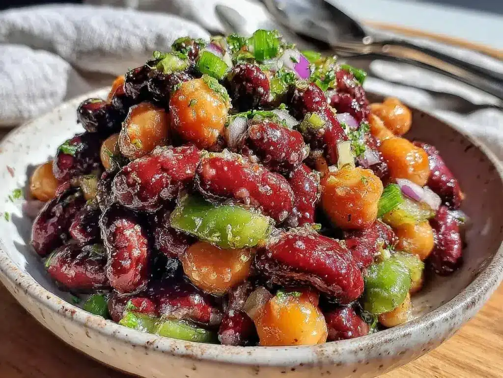 fresh three bean salad - featured image