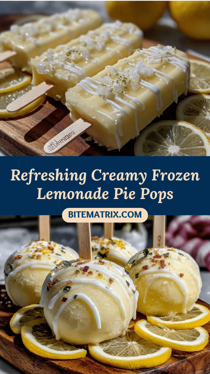 frozen lemonade pie pops recipe