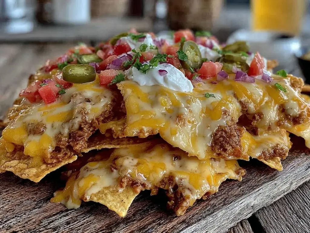 loaded nachos recipe - featured image