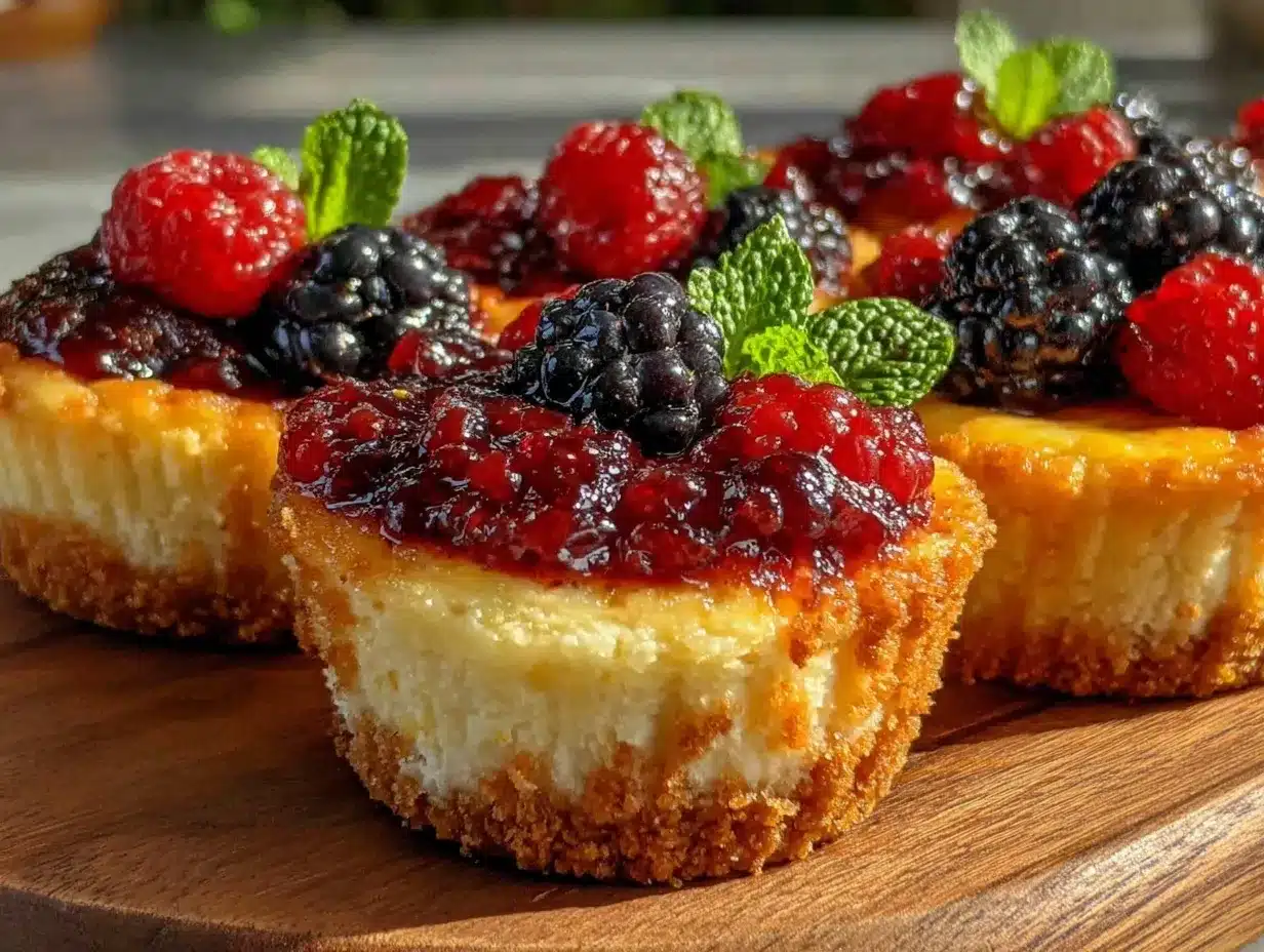 make-ahead mini cheesecakes preparation steps