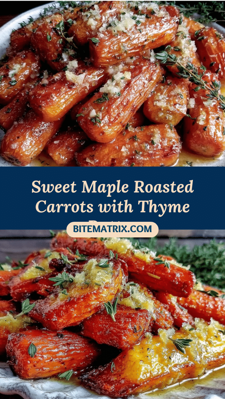 maple roasted carrots with thyme butter recipe