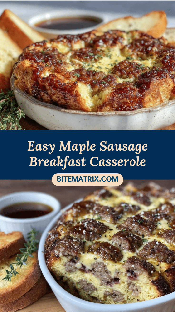 maple sausage breakfast casserole recipe