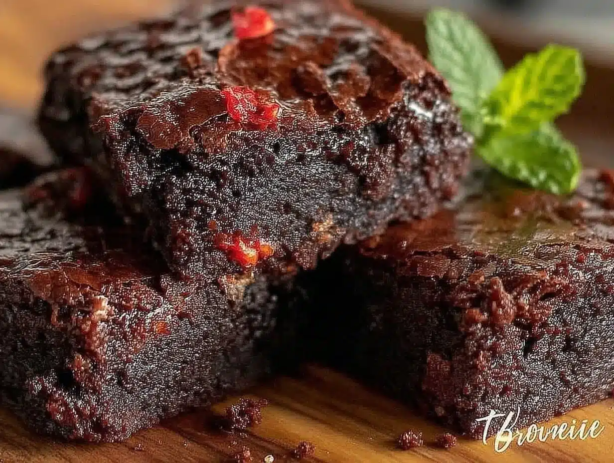 mexican chocolate brownies preparation steps