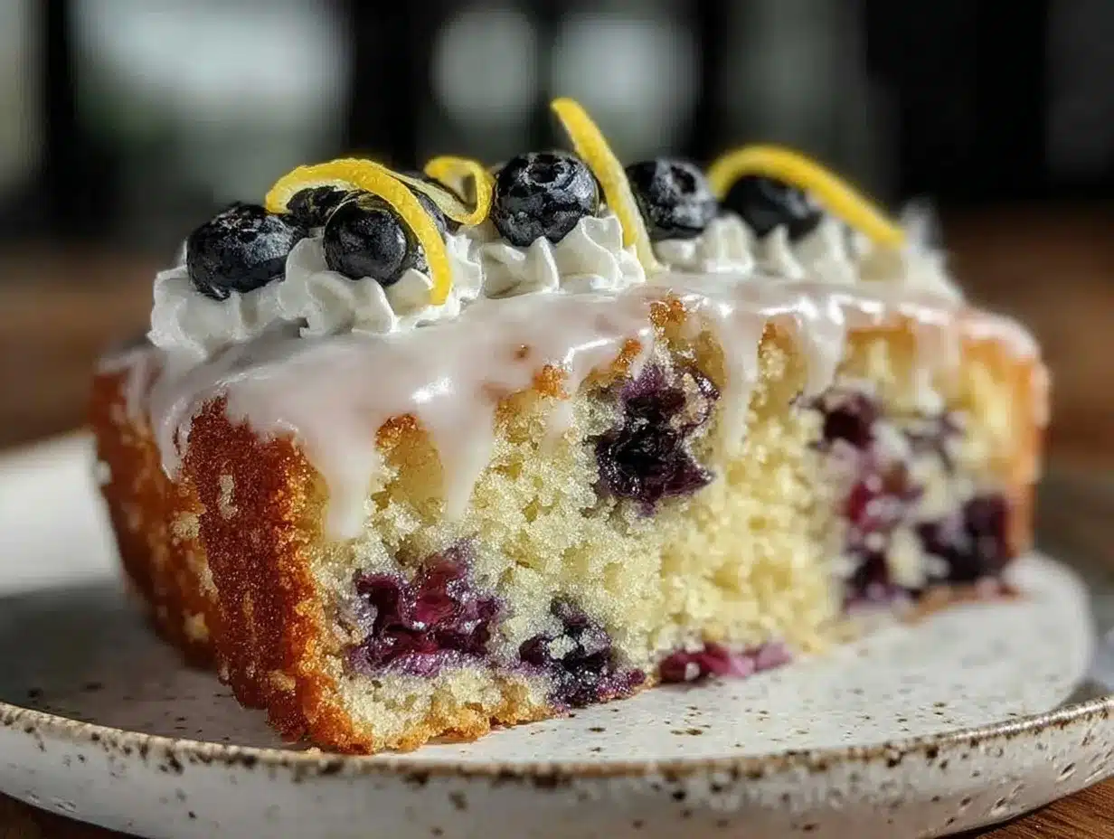 moist blueberry lemon poke cake preparation steps