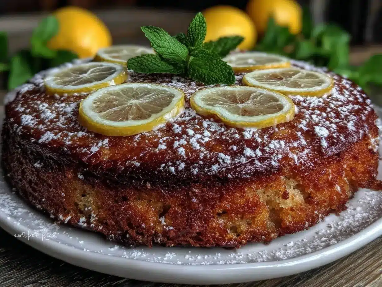 moist gluten-free almond flour lemon cake preparation steps