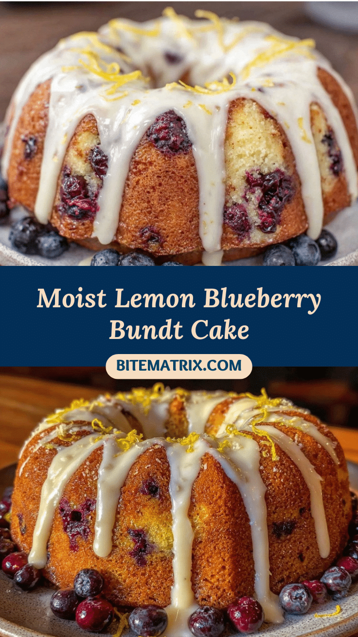 moist lemon blueberry bundt cake recipe