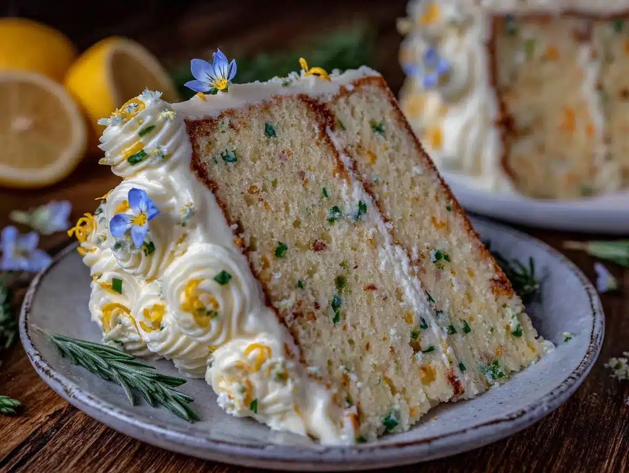 moist lemon elderflower cake preparation steps
