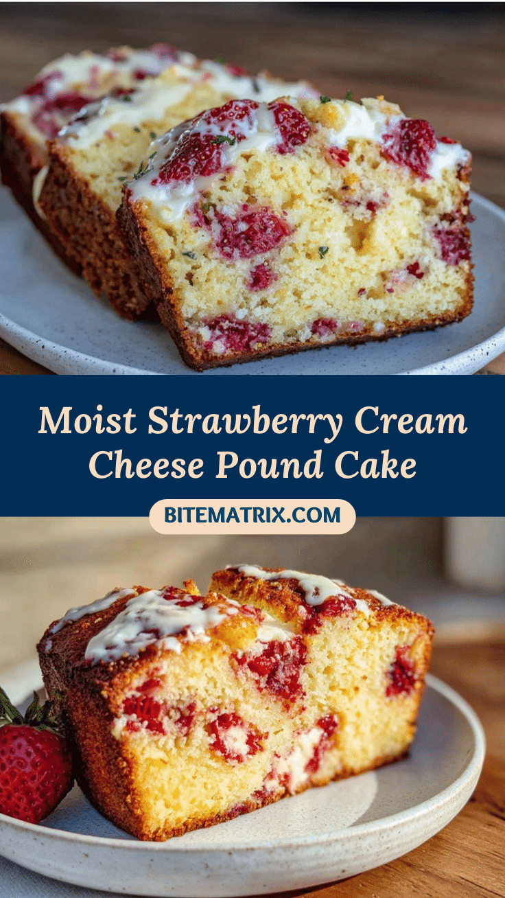 moist strawberry cream cheese pound cake recipe