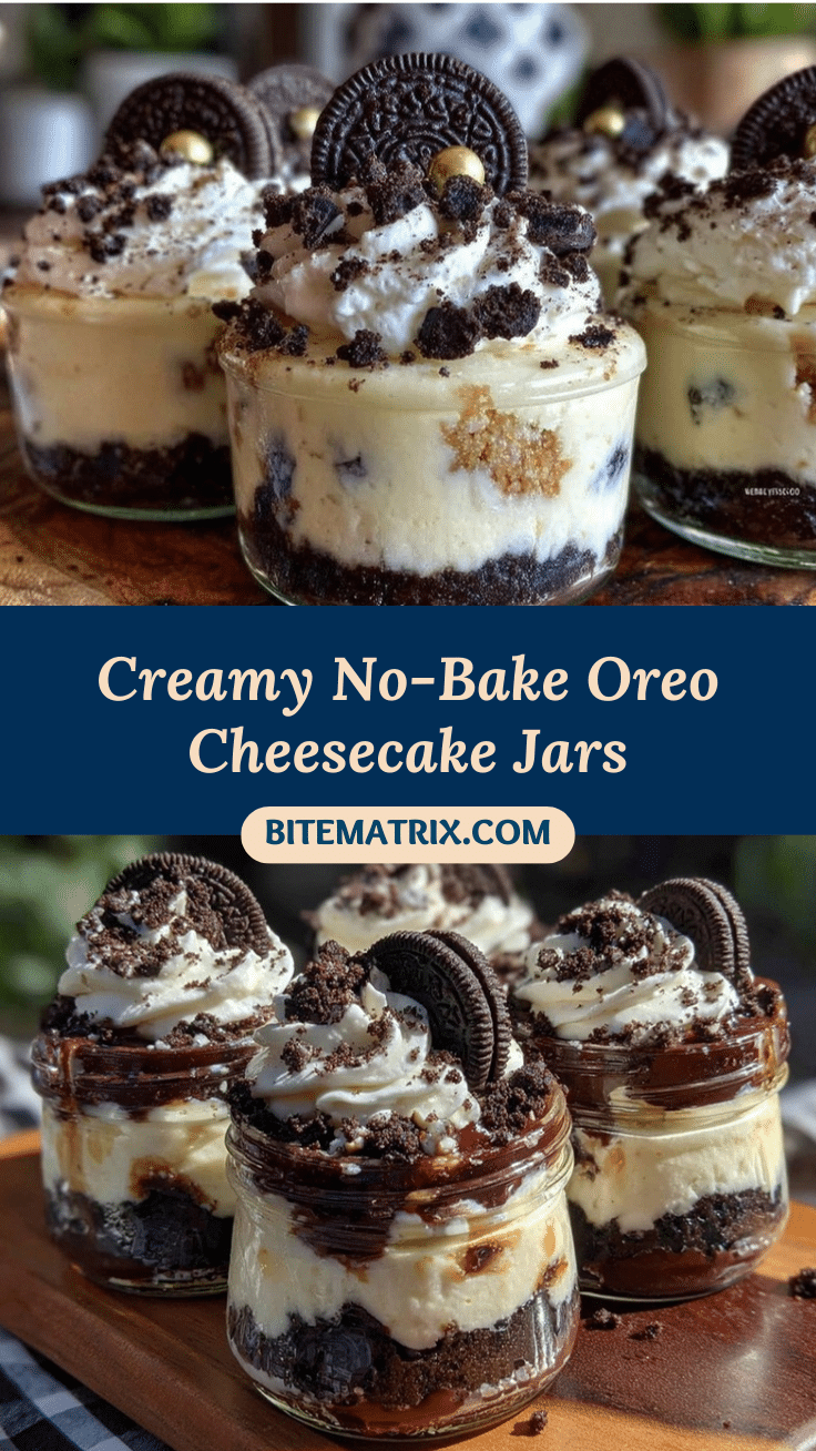 no bake oreo cheesecake jars recipe