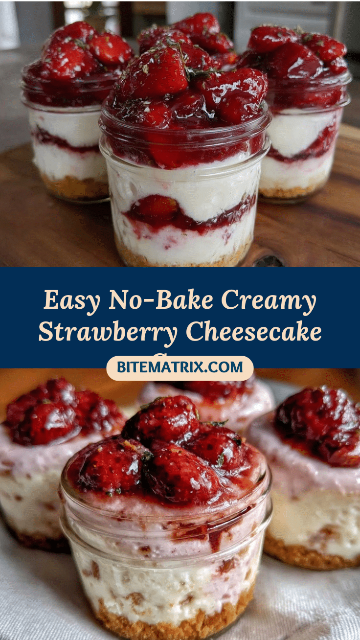 no bake strawberry cheesecake cups recipe