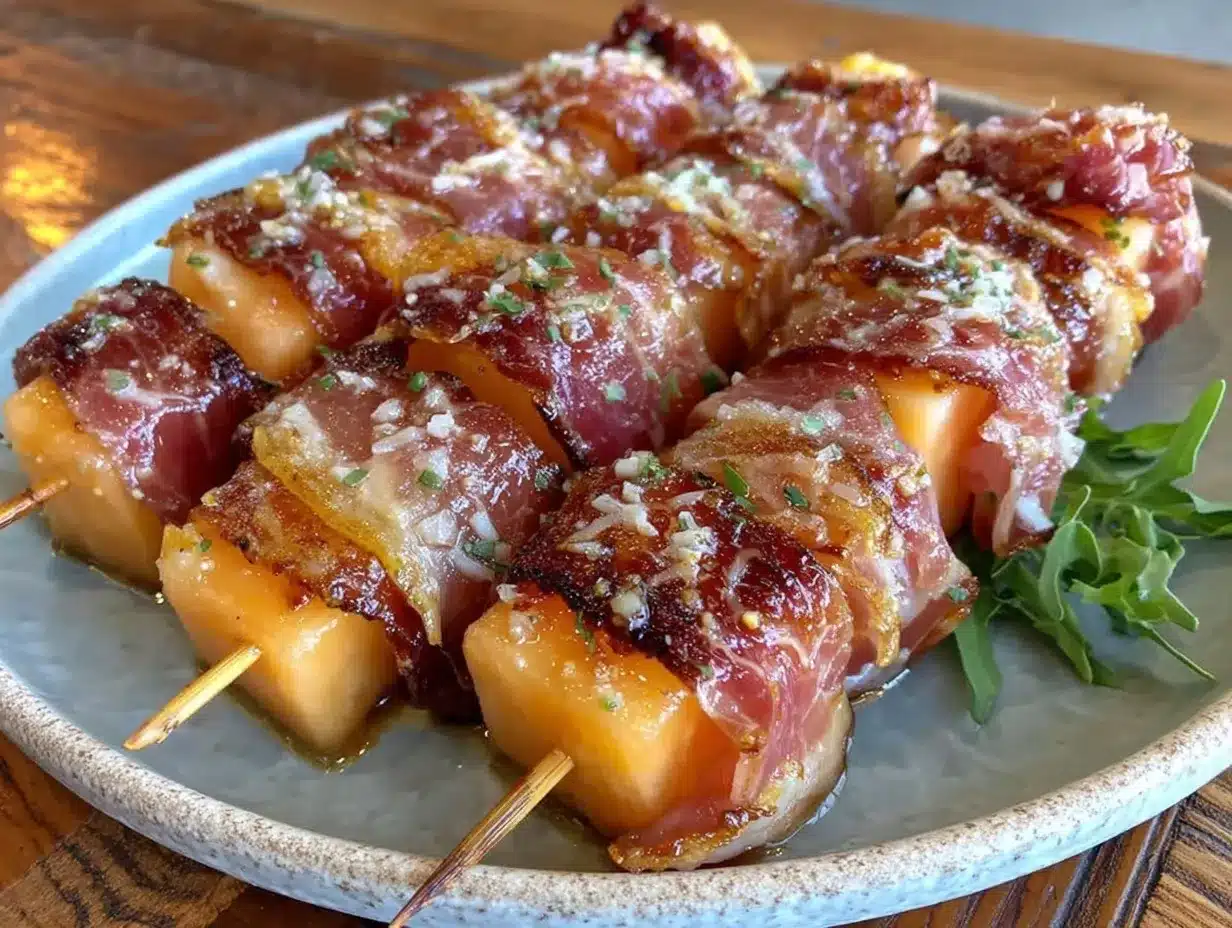 prosciutto melon breakfast skewers preparation steps