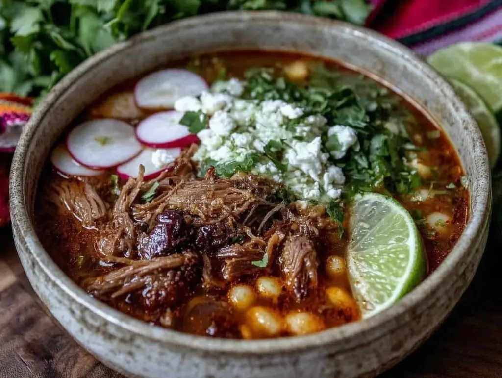 quick authentic pozole rojo recipe - featured image
