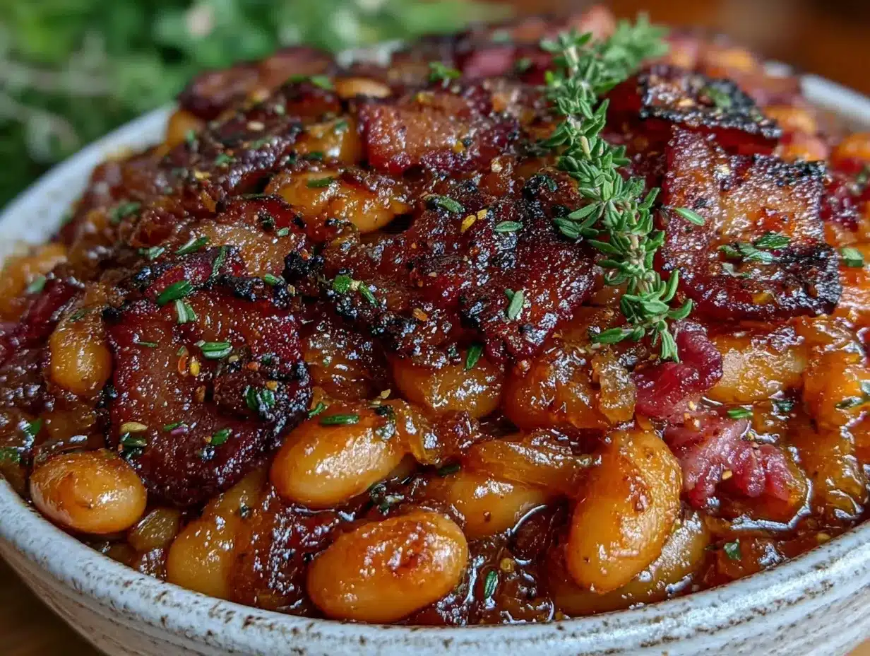 savory baked beans preparation steps