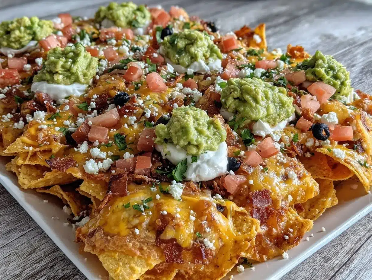 sheet pan loaded nachos preparation steps