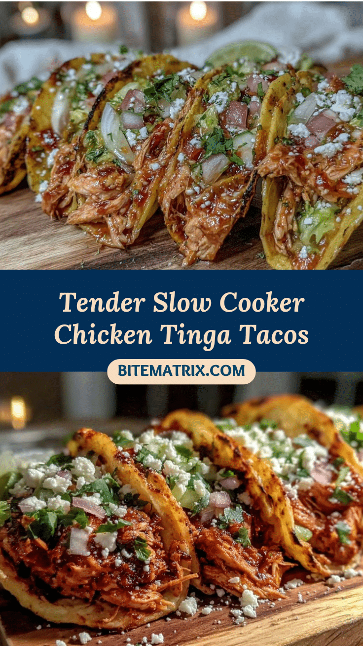 slow cooker chicken tinga tacos recipe