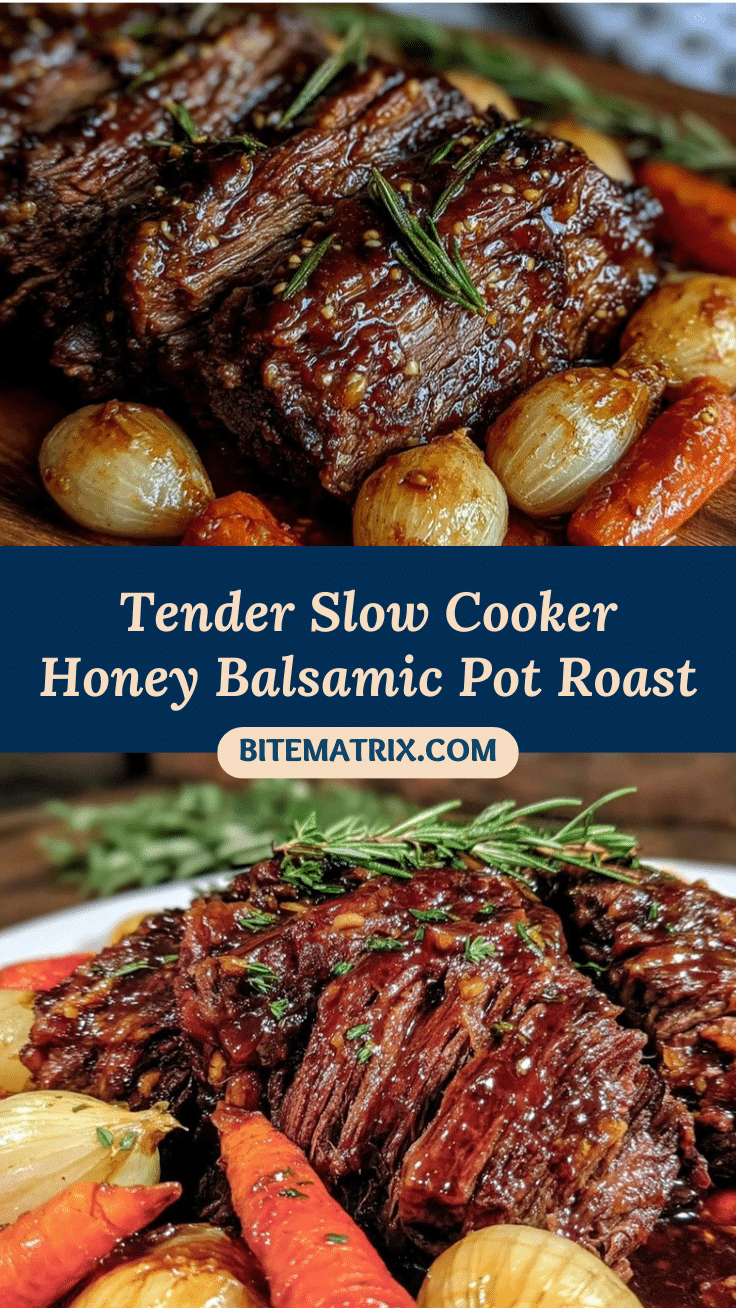slow cooker honey balsamic pot roast recipe
