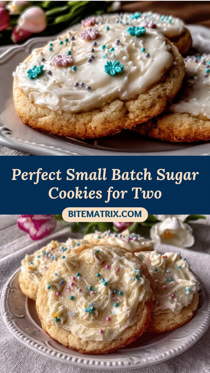 small batch sugar cookies recipe