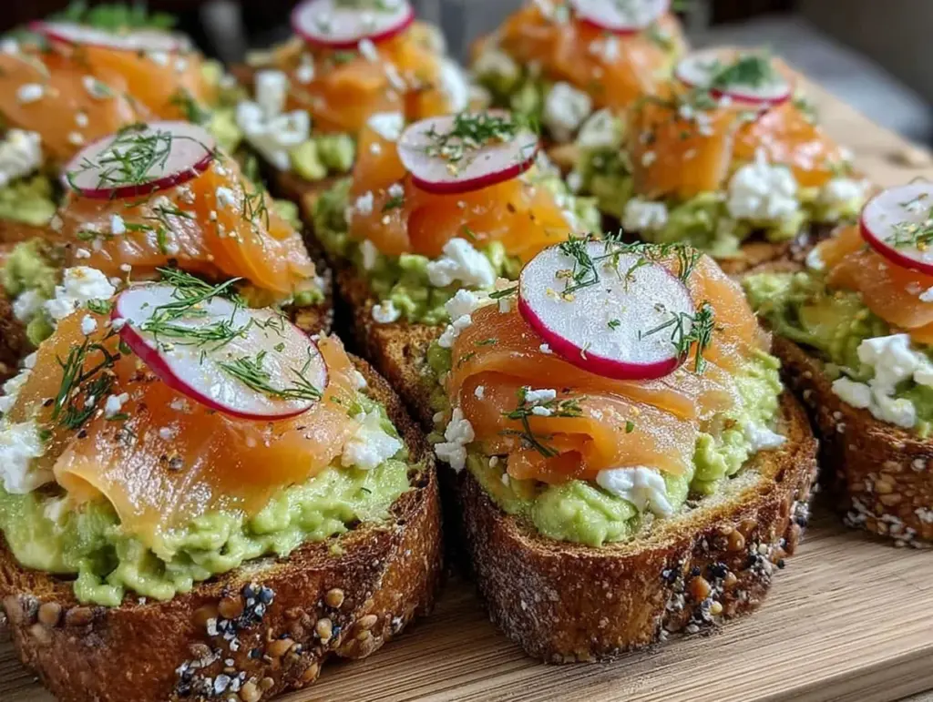 smoked salmon and avocado toast bar - featured image