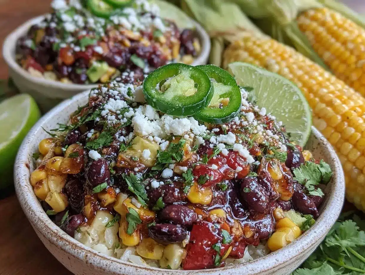southwest black bean and corn salad preparation steps