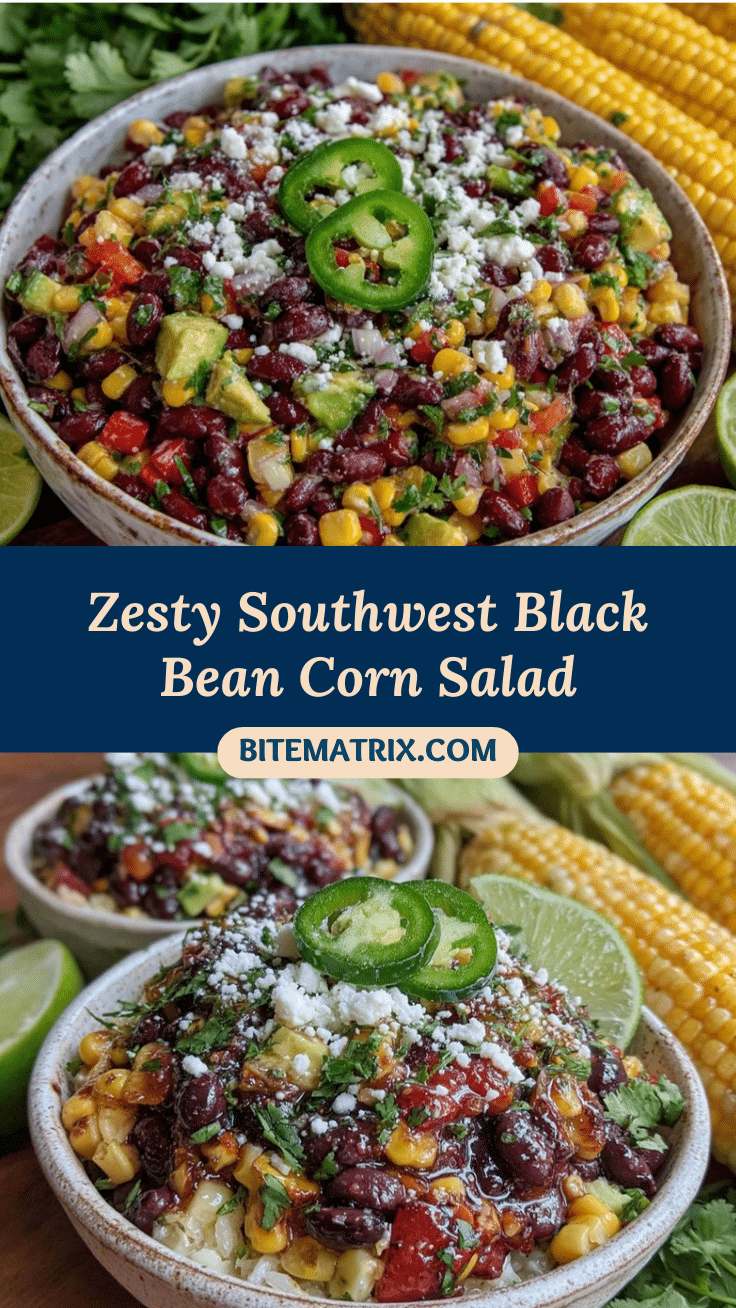 southwest black bean and corn salad recipe
