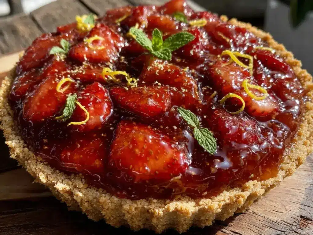strawberry lemonade pie - featured image