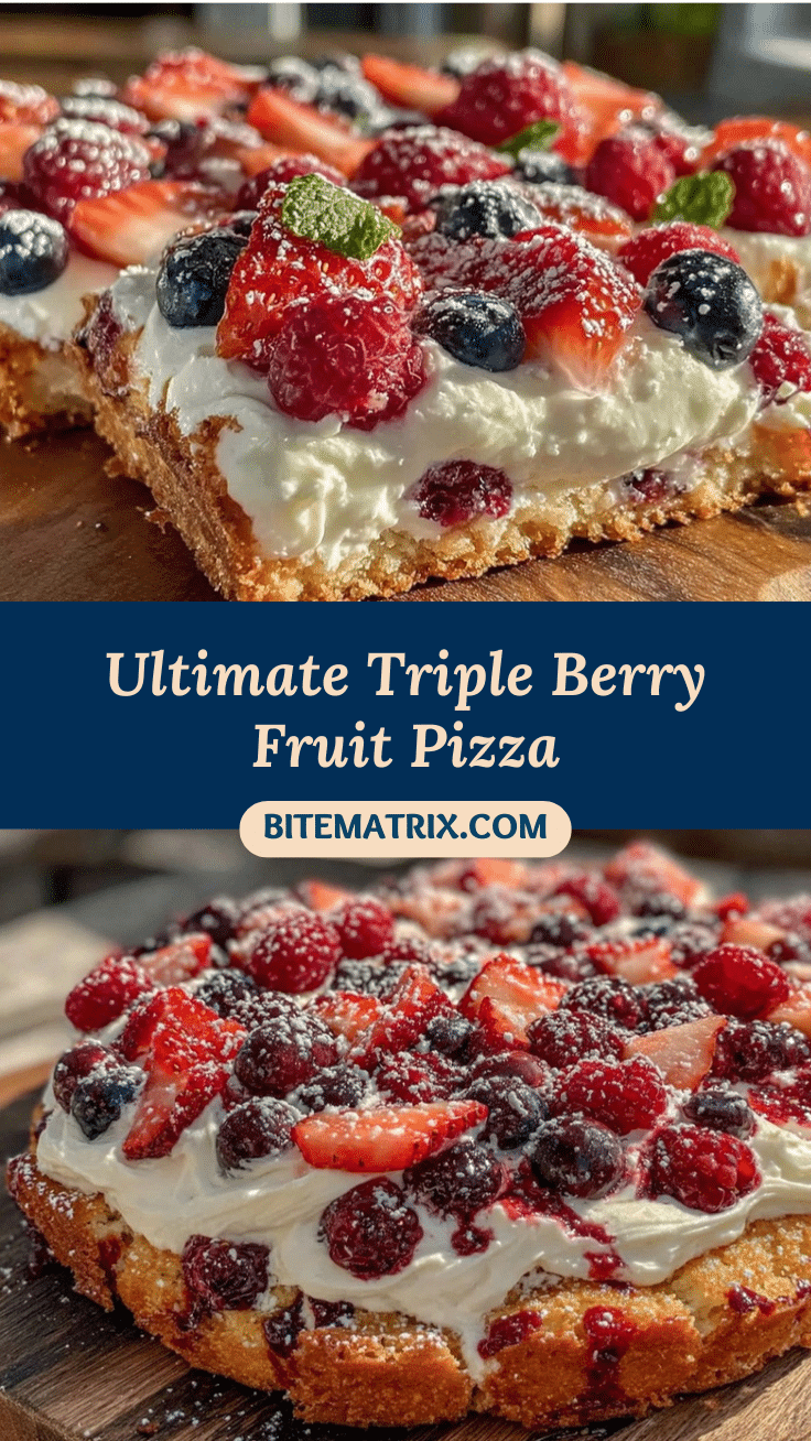 triple berry fruit pizza recipe