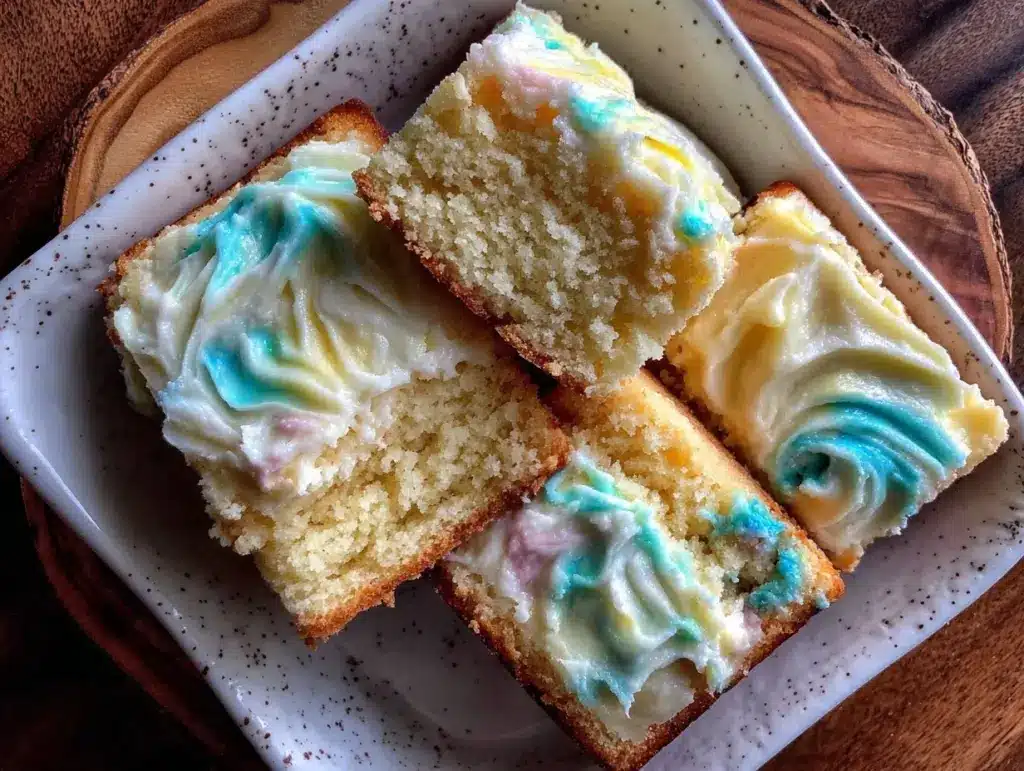 vanilla sheet cake - featured image