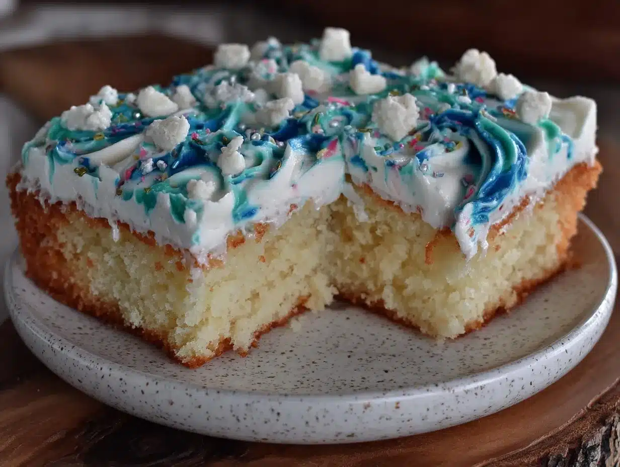 vanilla sheet cake preparation steps