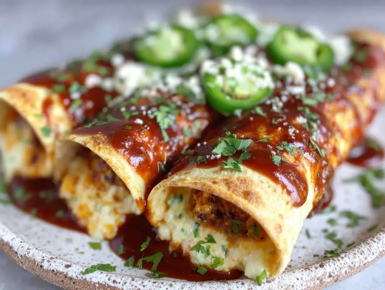 vegan black bean enchiladas preparation steps