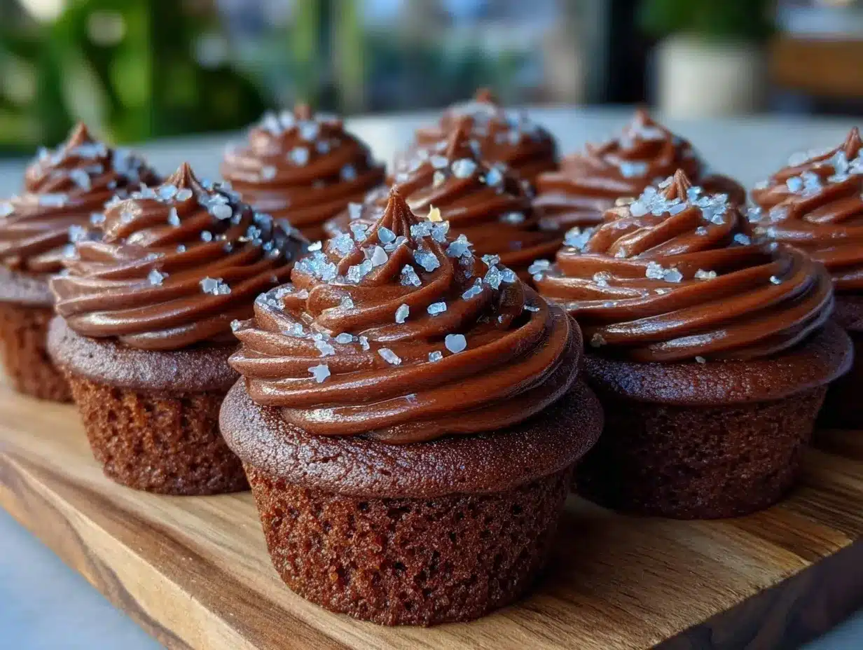 vegan chocolate graduation cupcakes preparation steps