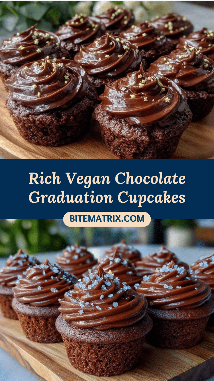vegan chocolate graduation cupcakes recipe
