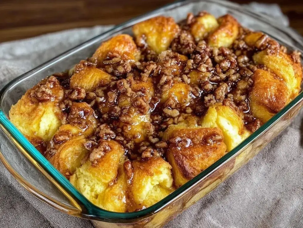 apple butter croissant bake - featured image