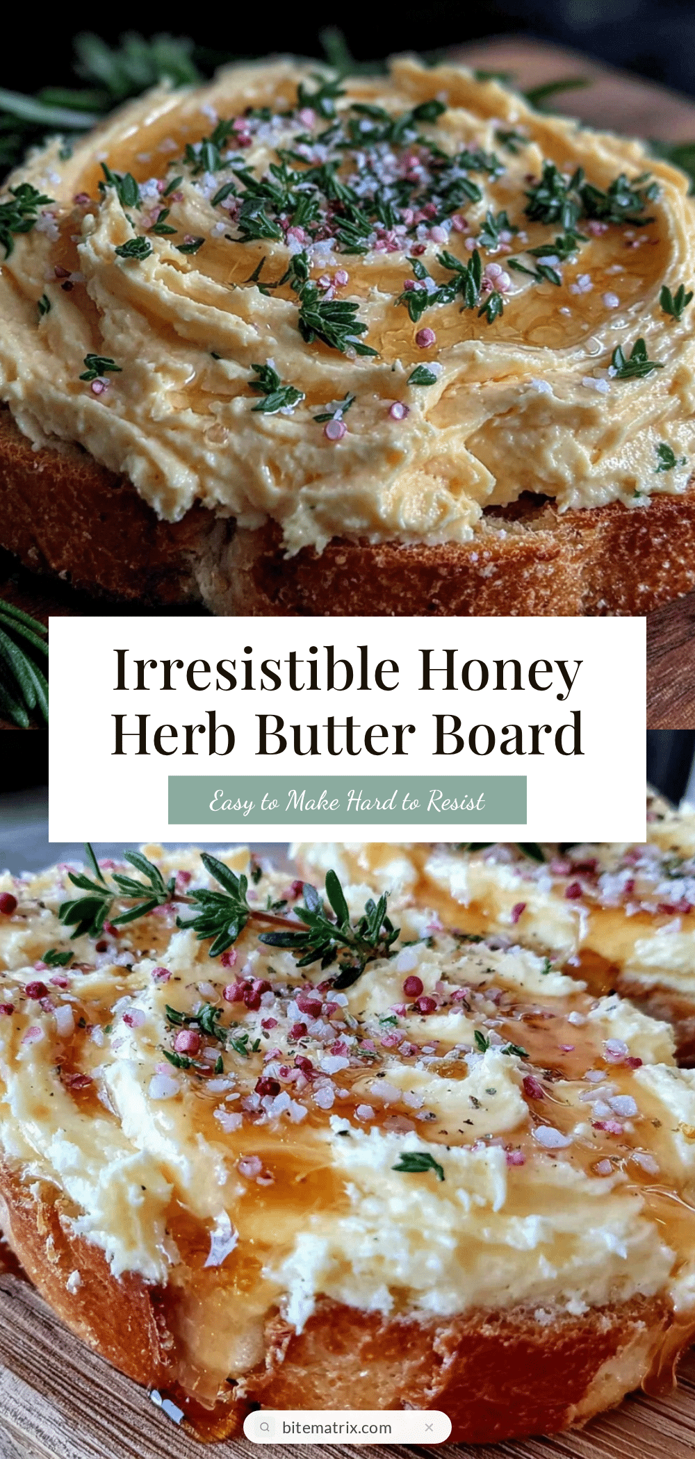butter board with honey and fresh herbs recipe