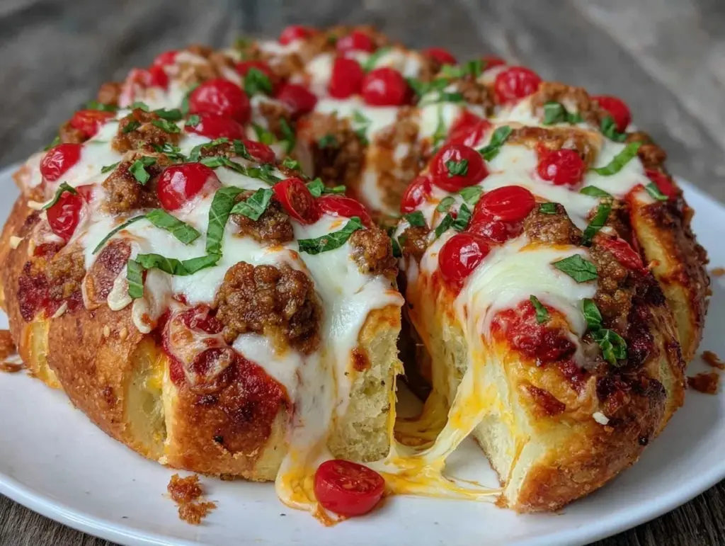 cheesy stuffed crust pizza - featured image
