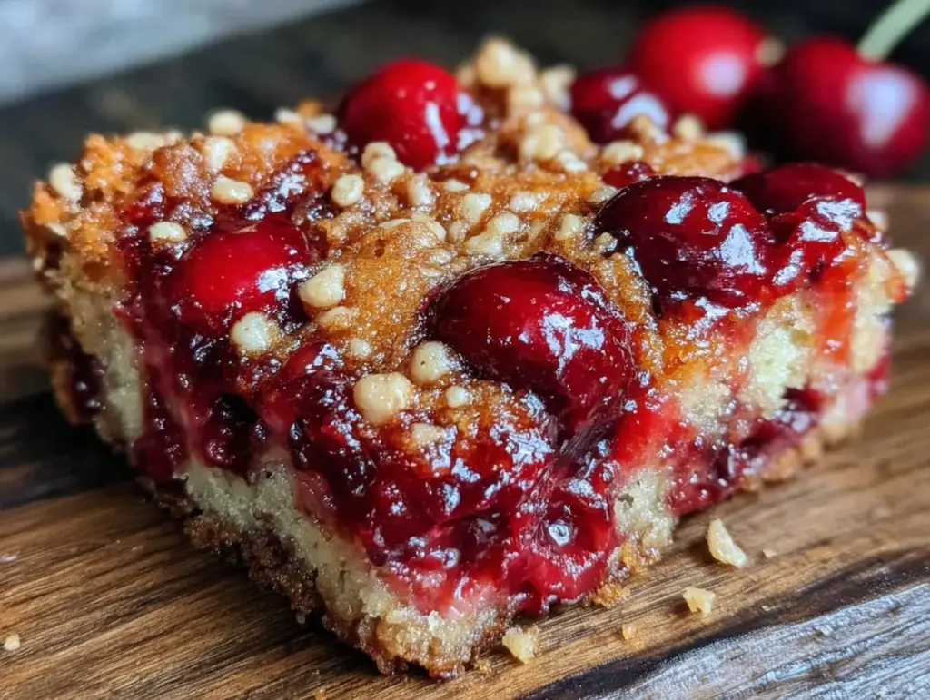 cherry dump cake recipe - featured image