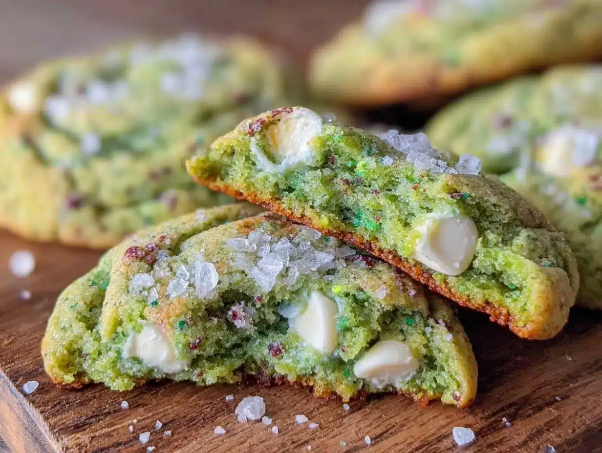 chewy matcha white chocolate chip cookies preparation steps